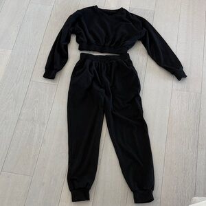 Black Women's Lounge Set